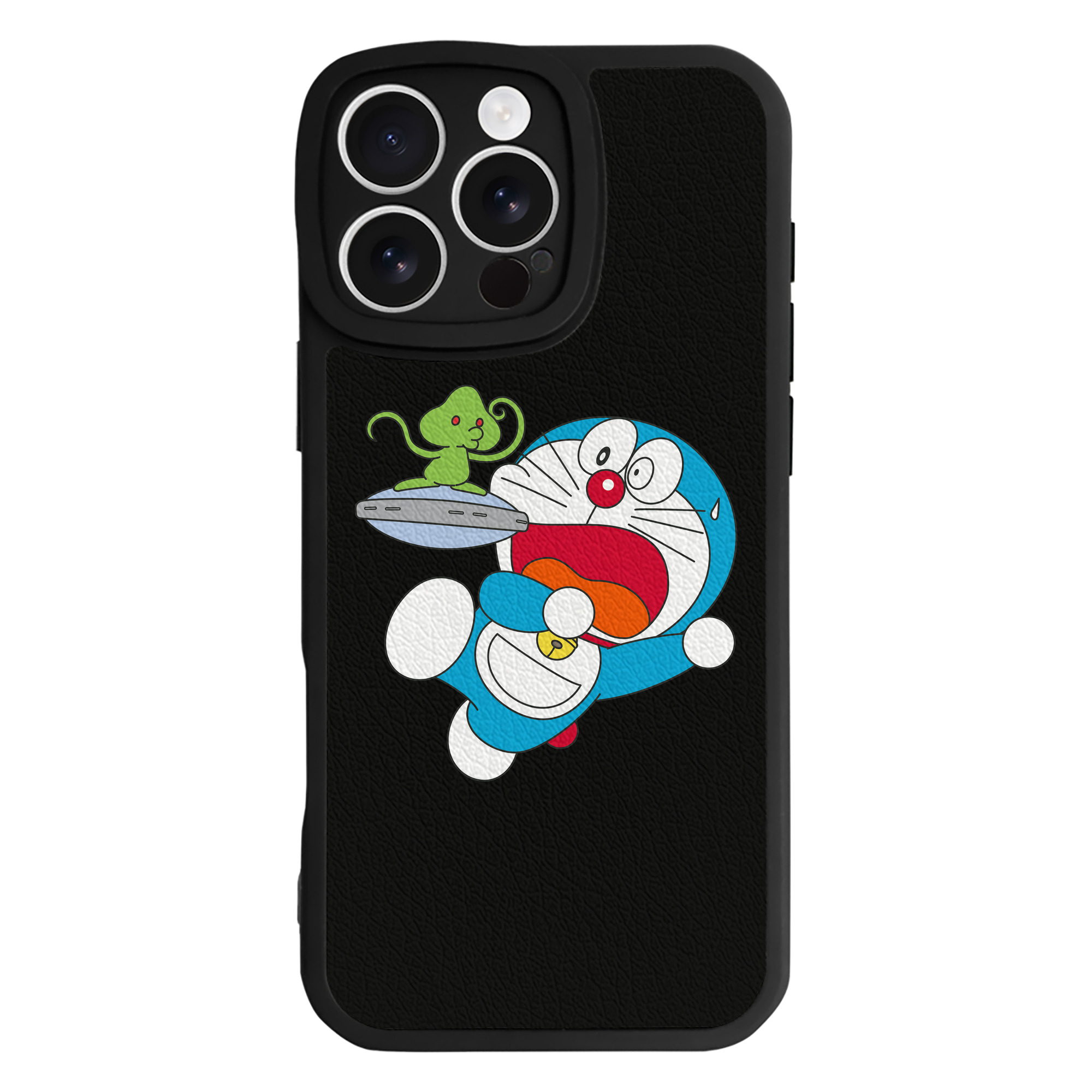 （画像用） ドラえもん Doraemon 【iPhone 16シリーズ対応】シリコンスマホケース（レザー調） 材質：シリコン